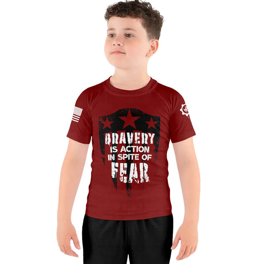 Bravery Is Action Kids Rash Guard