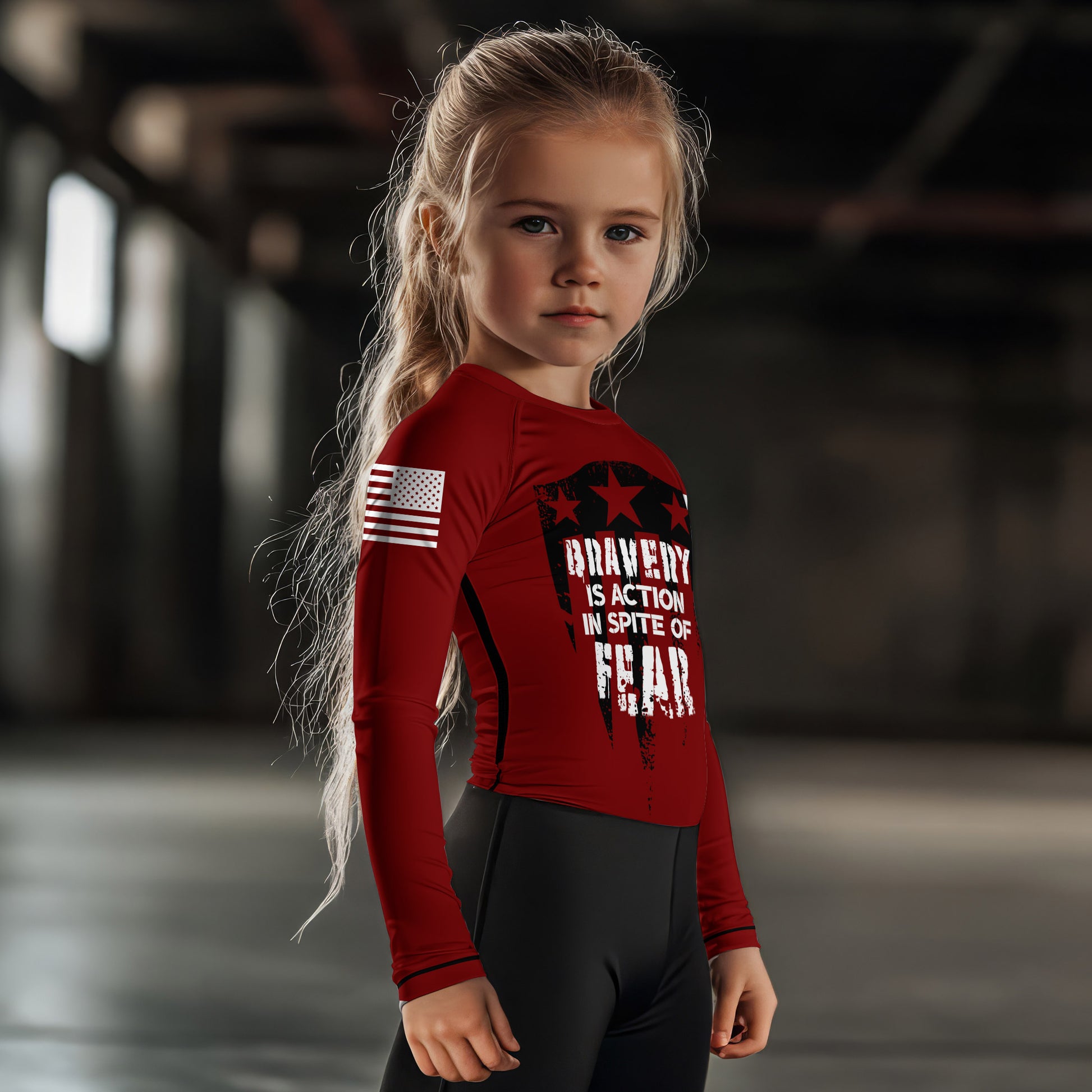 Bravery Is Action Kids Rash Guard
