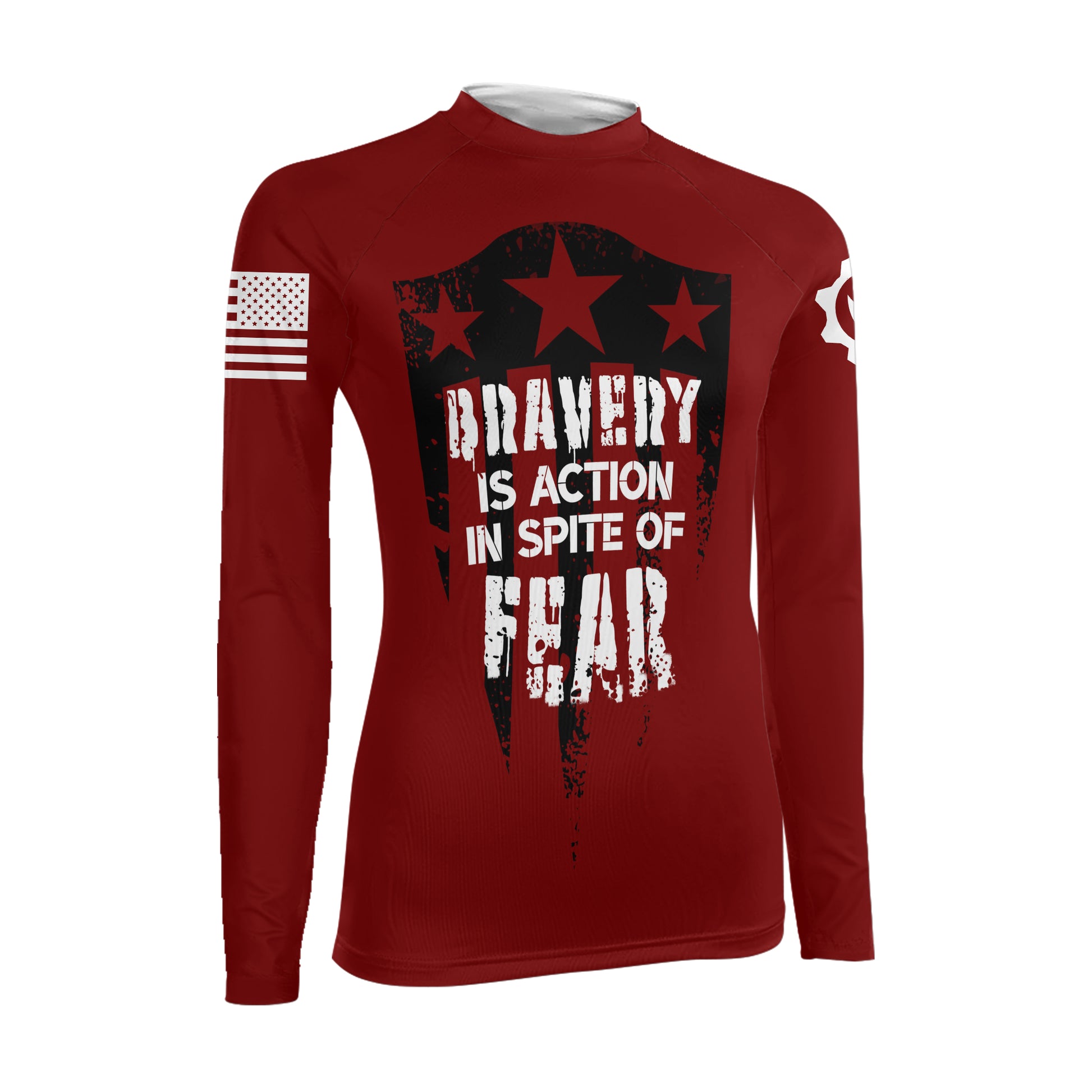 Bravery Is Action Women's Long Sleeve Rash Guard