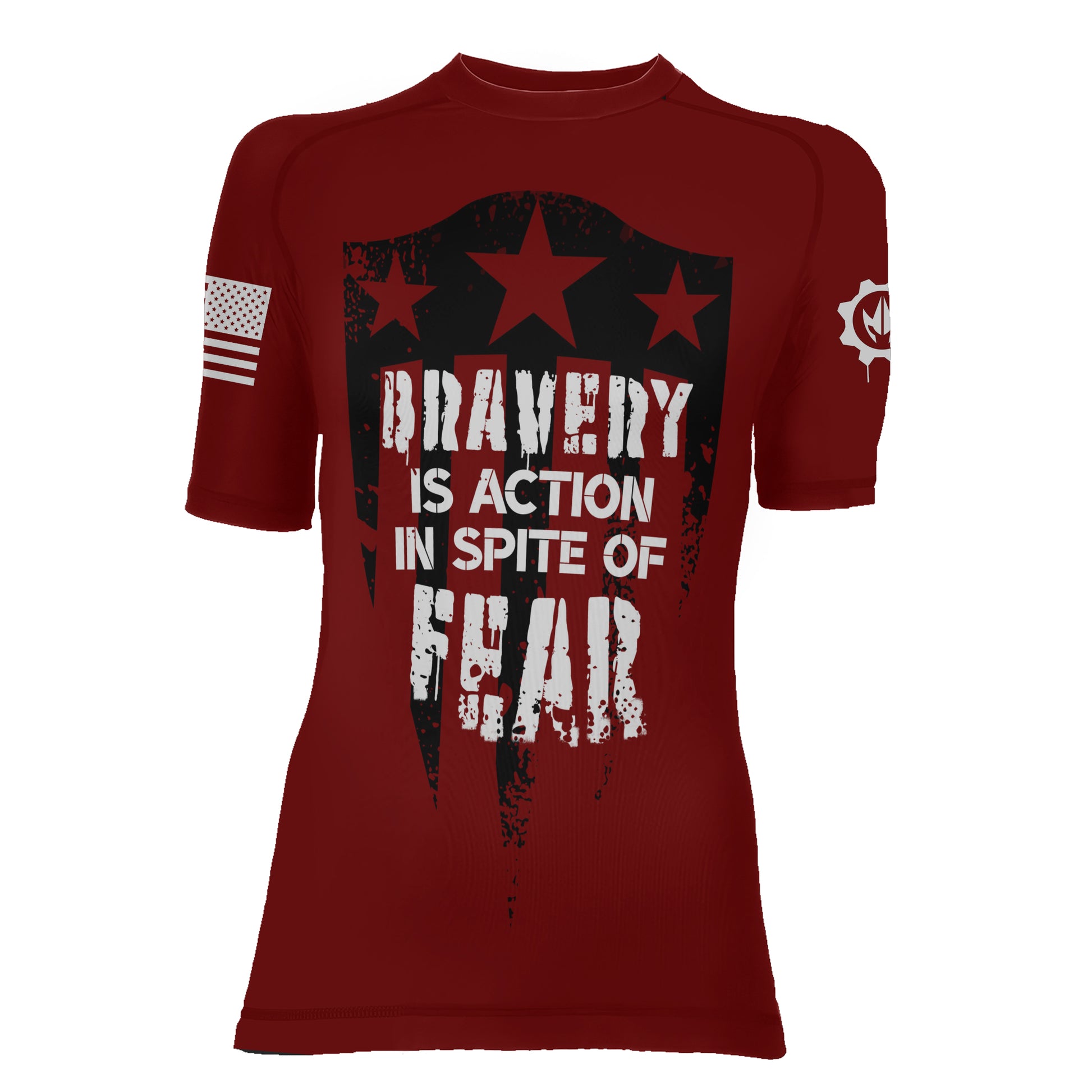 Bravery Is Action Women's Short Sleeve Rash Guard