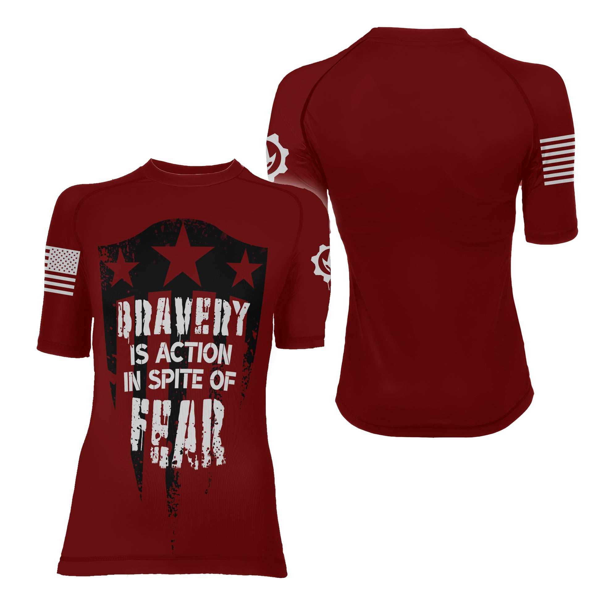 Bravery Is Action Women's Short Sleeve Rash Guard