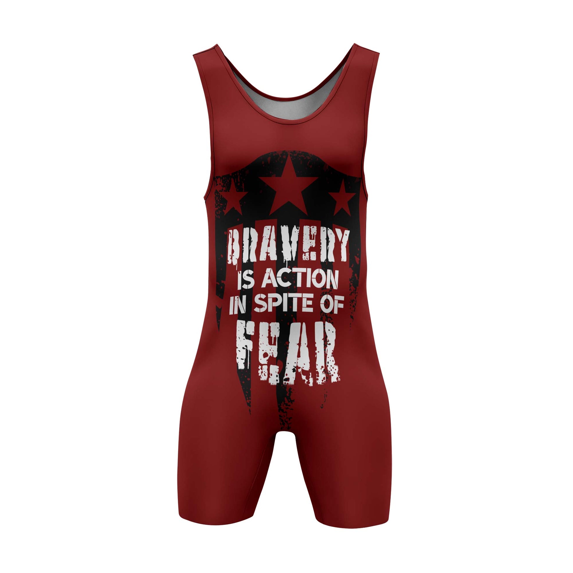 Bravery Is Action Wrestling Singlets