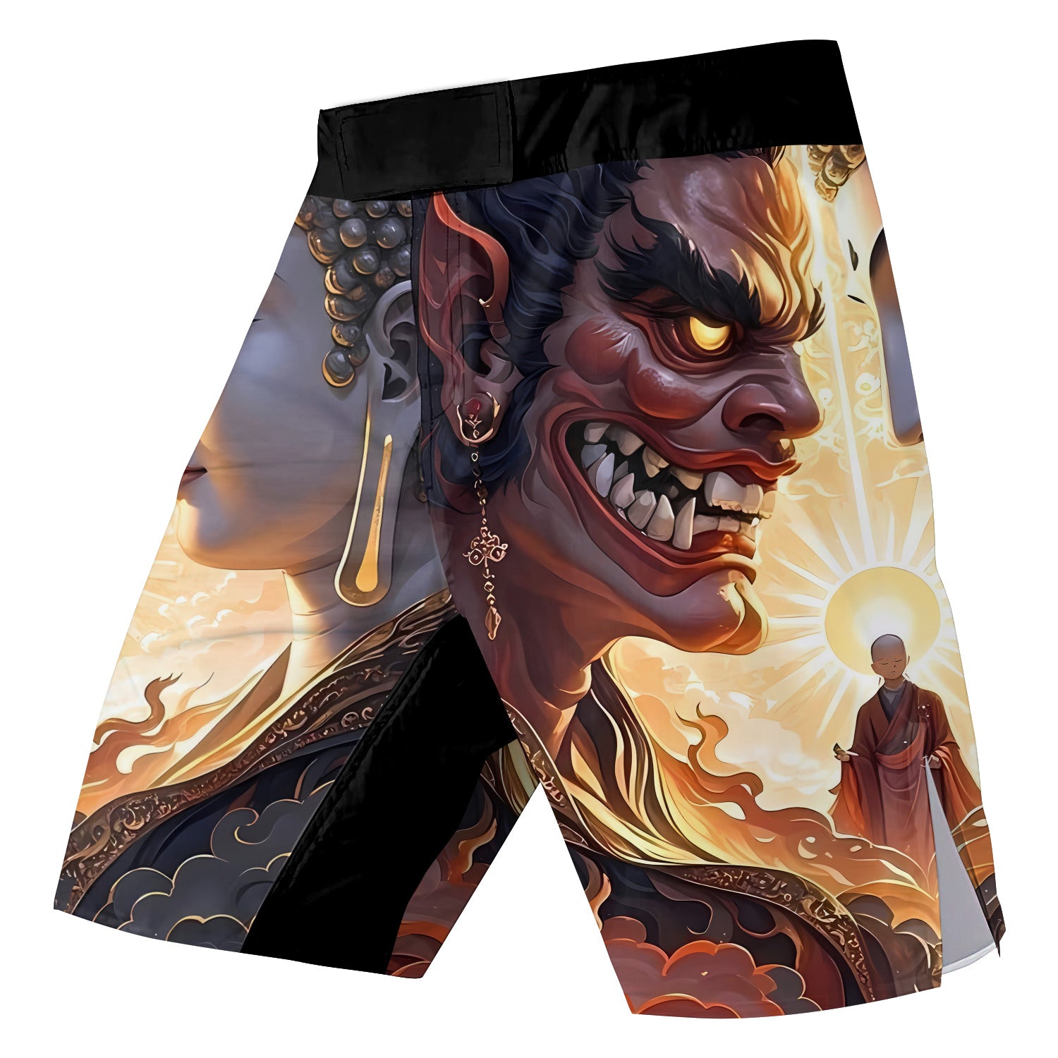 Buddha And Demon Fight Shorts