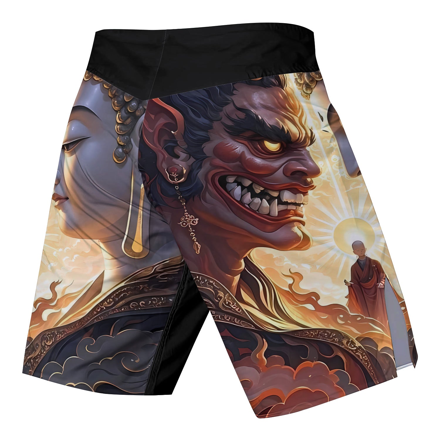 Buddha And Demon Fight Shorts