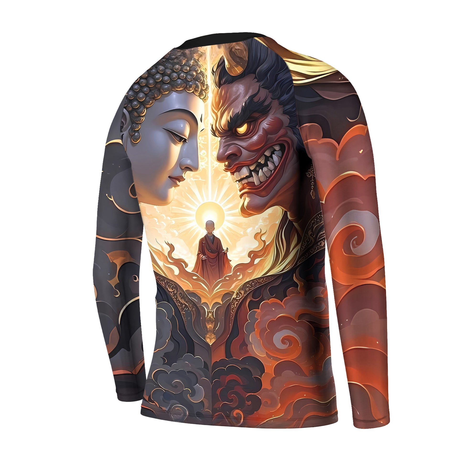 Buddha And Demon Kids Rash Guard