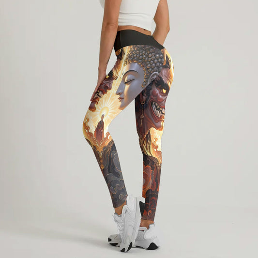 Buddha And Demon Leggings