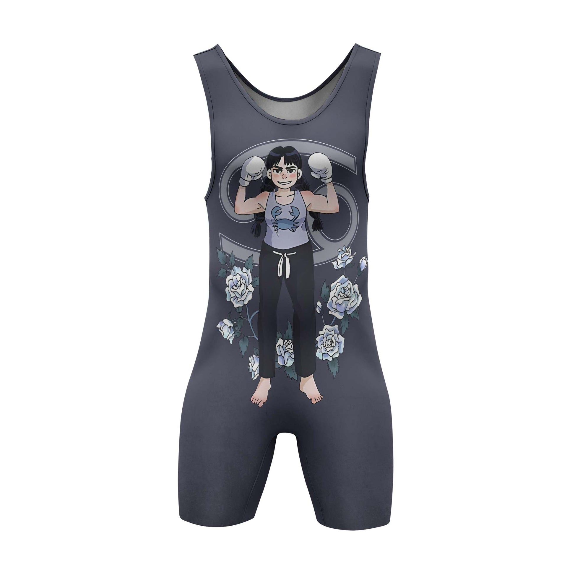 Cancer Zodiac Mom Wrestling Singlet