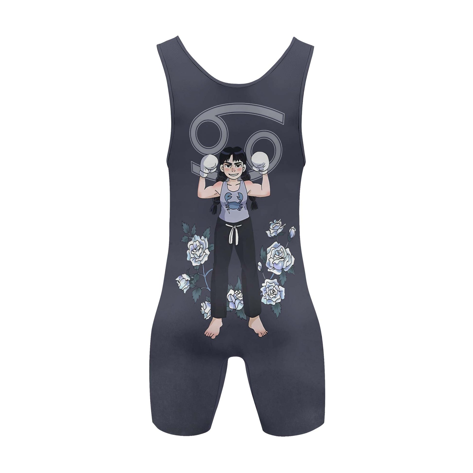 Cancer Zodiac Mom Wrestling Singlet
