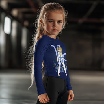 Capricorn Zodiac Mom Kids Rash Guard