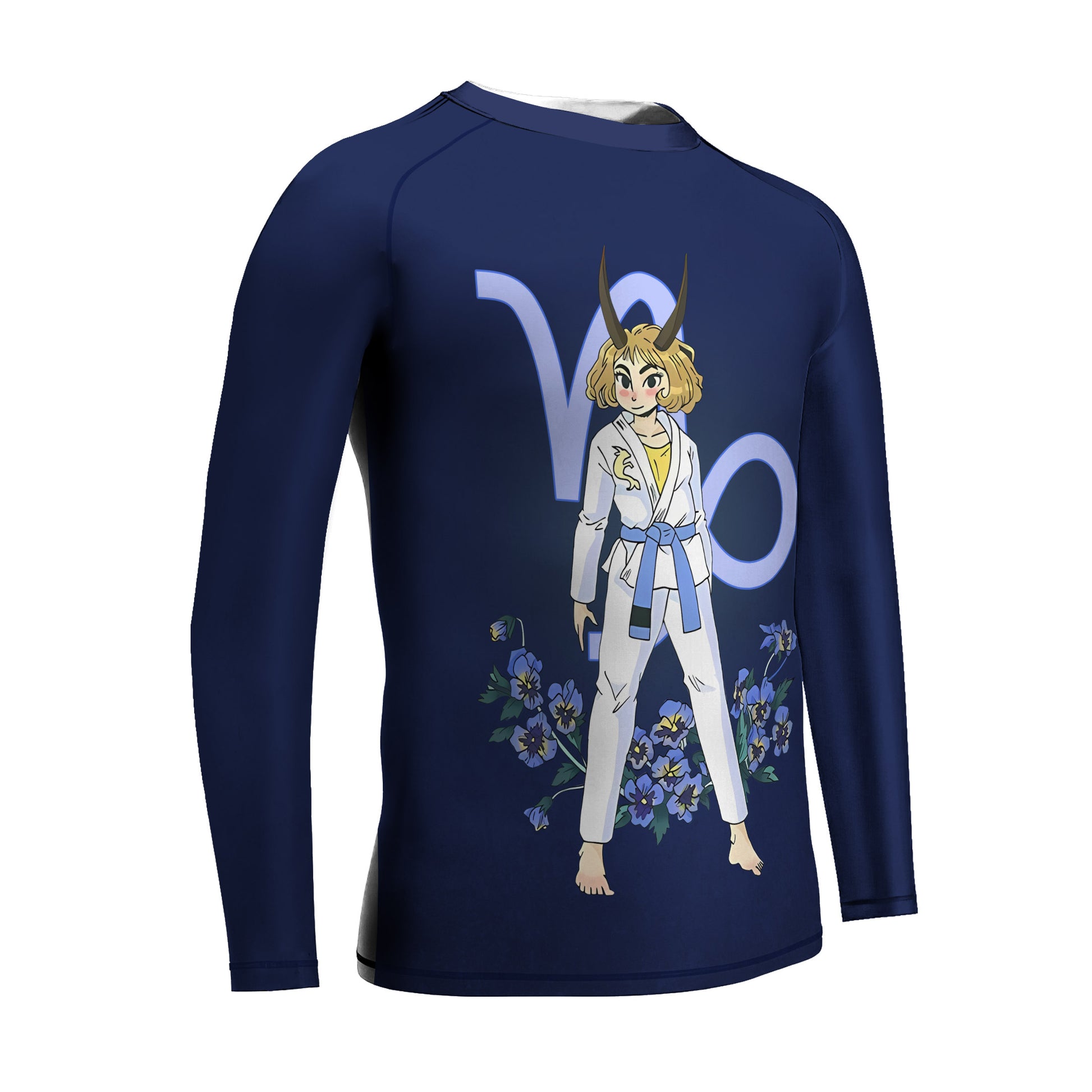 Capricorn Zodiac Mom Kids Rash Guard