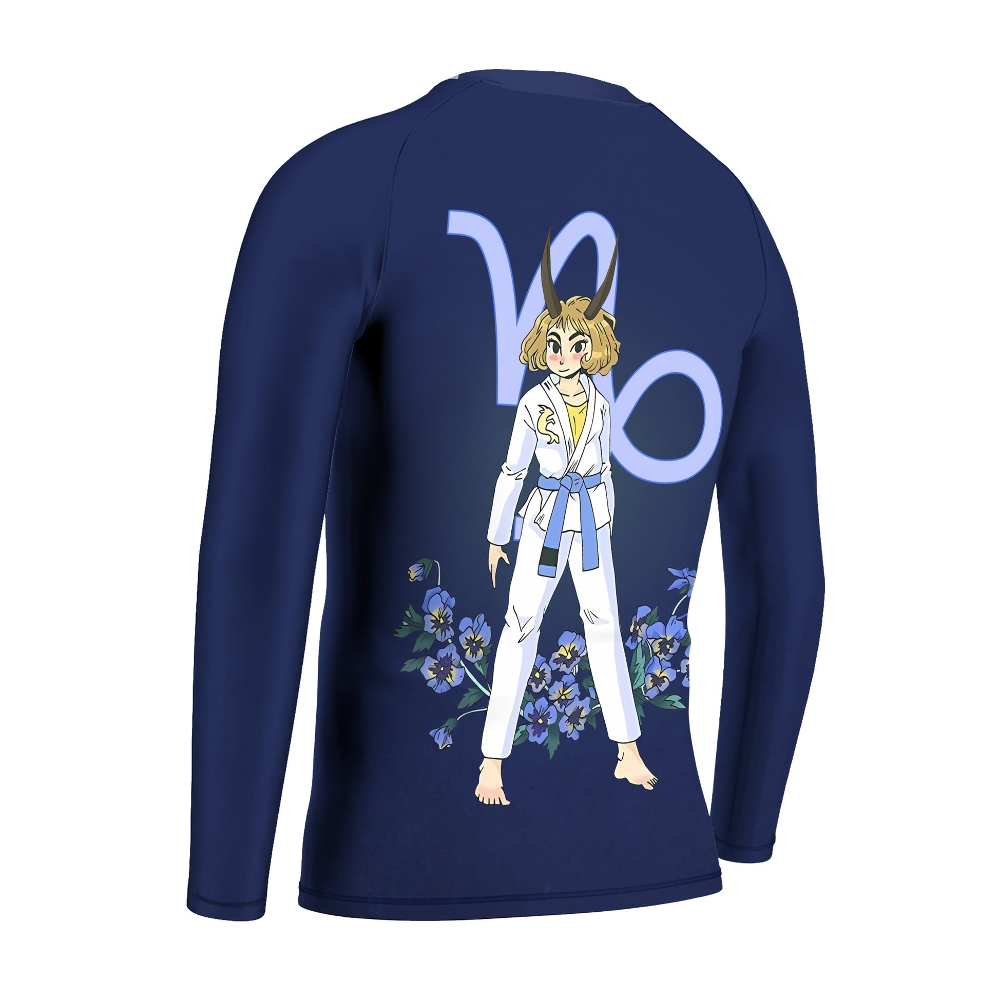 Capricorn Zodiac Mom Kids Rash Guard