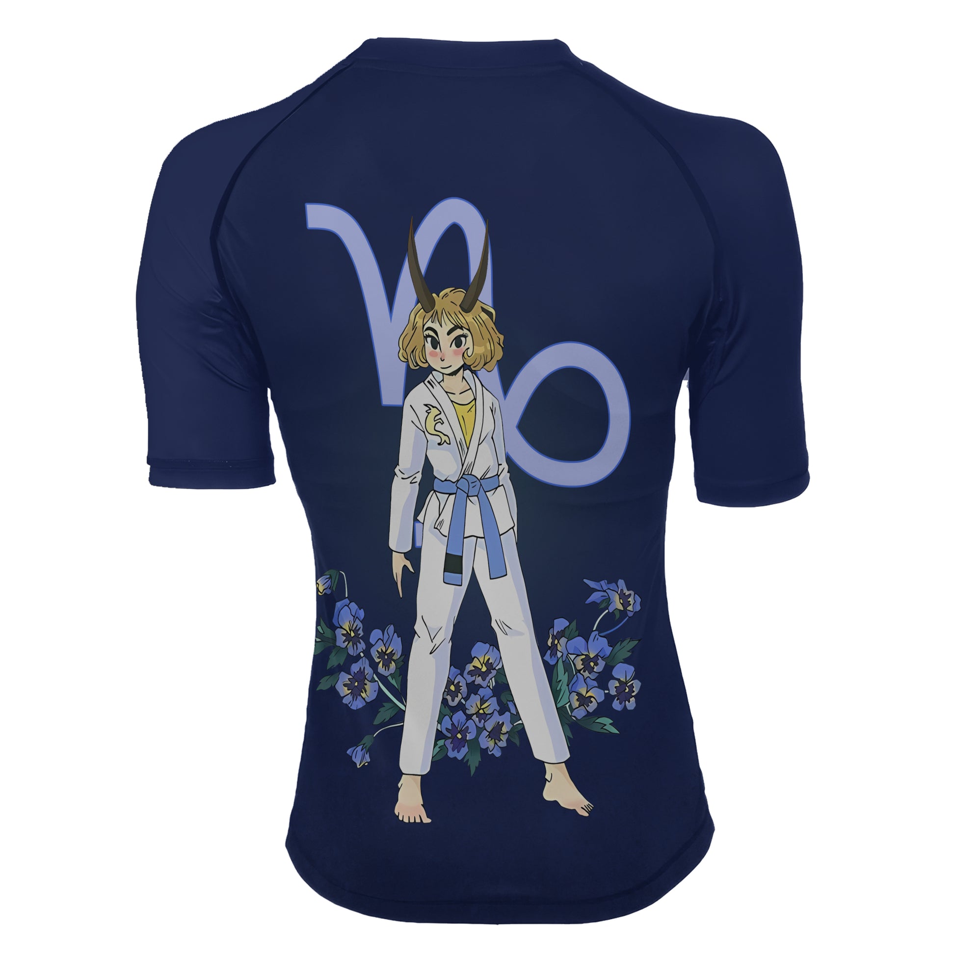 Capricorn Zodiac Mom Women's Short Sleeve Rash Guard