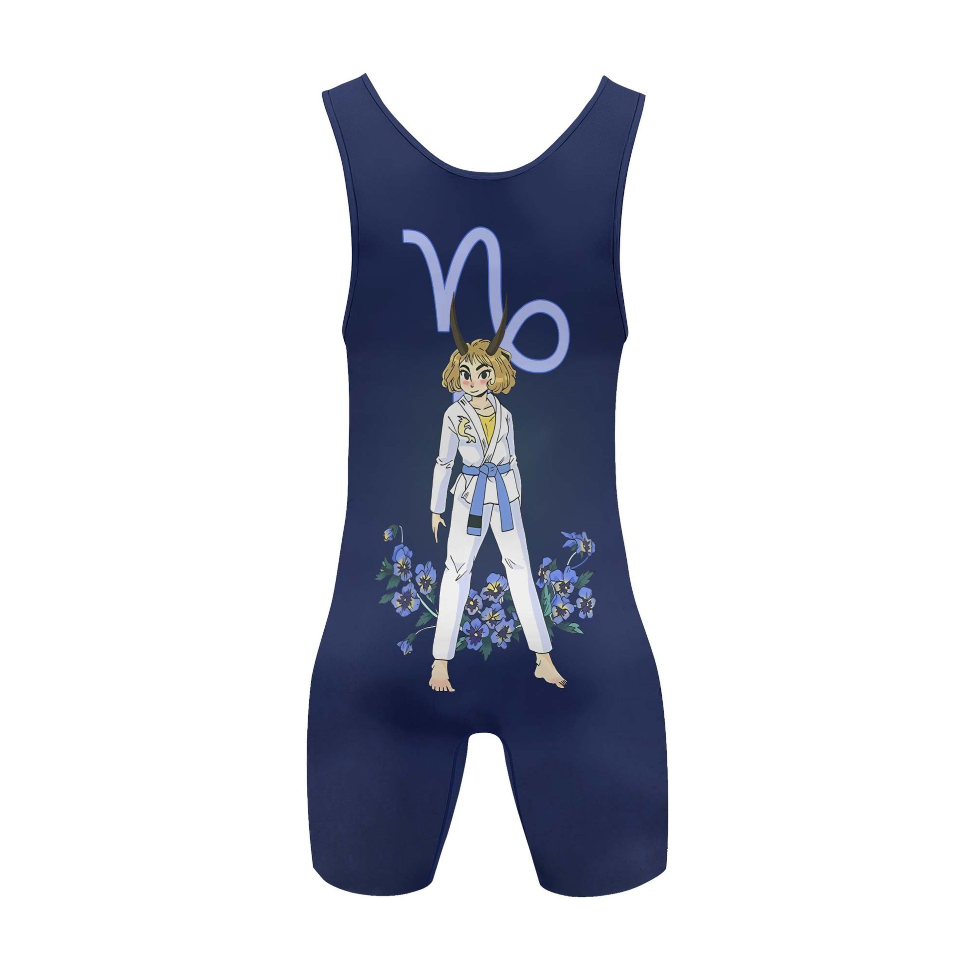 Capricorn Zodiac Mom Wrestling Singlet