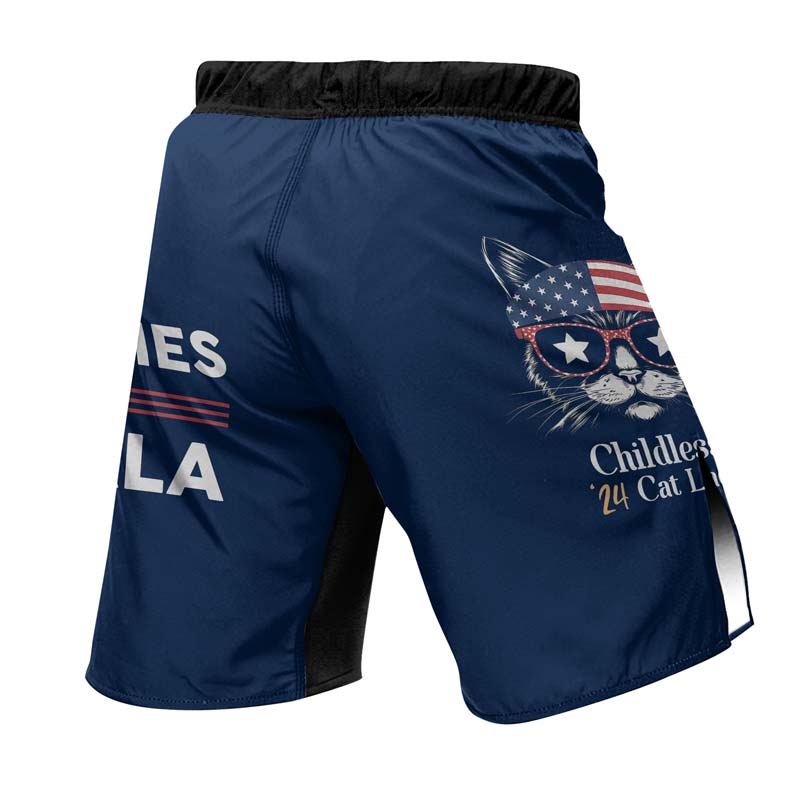 Cat Ladies For Kamala Fight Shorts - BattleFitGear