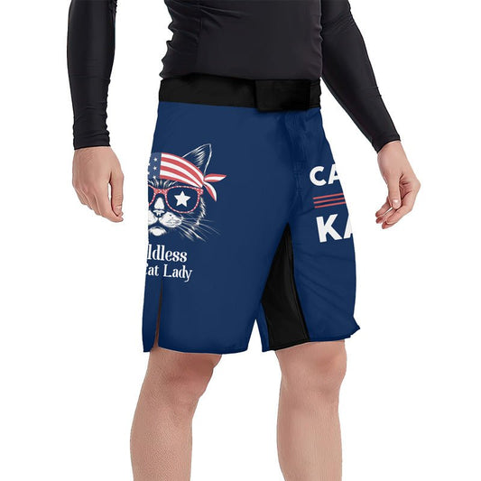 Cat Ladies For Kamala Fight Shorts - BattleFitGear