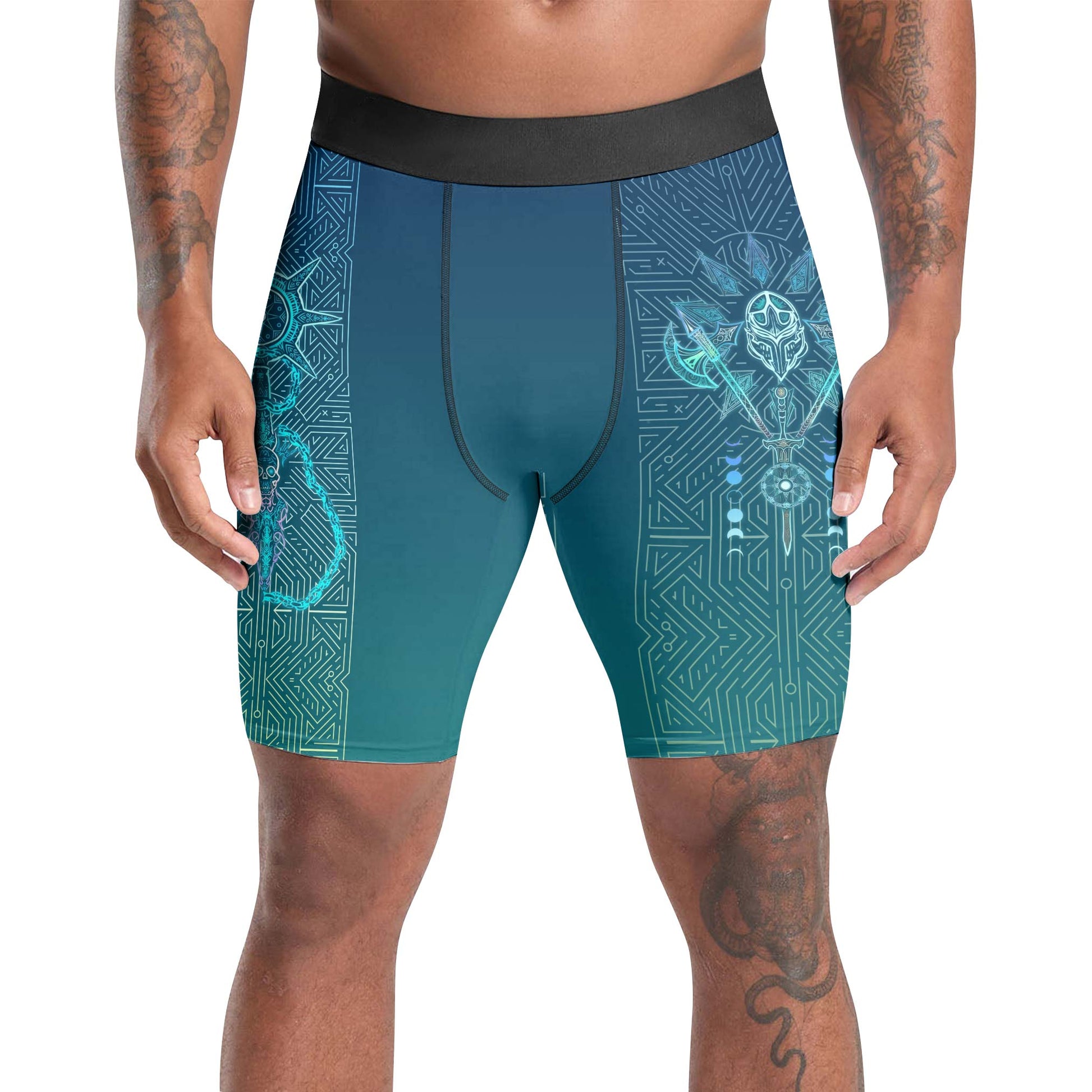 Celestial Warrior Armor Compression Shorts