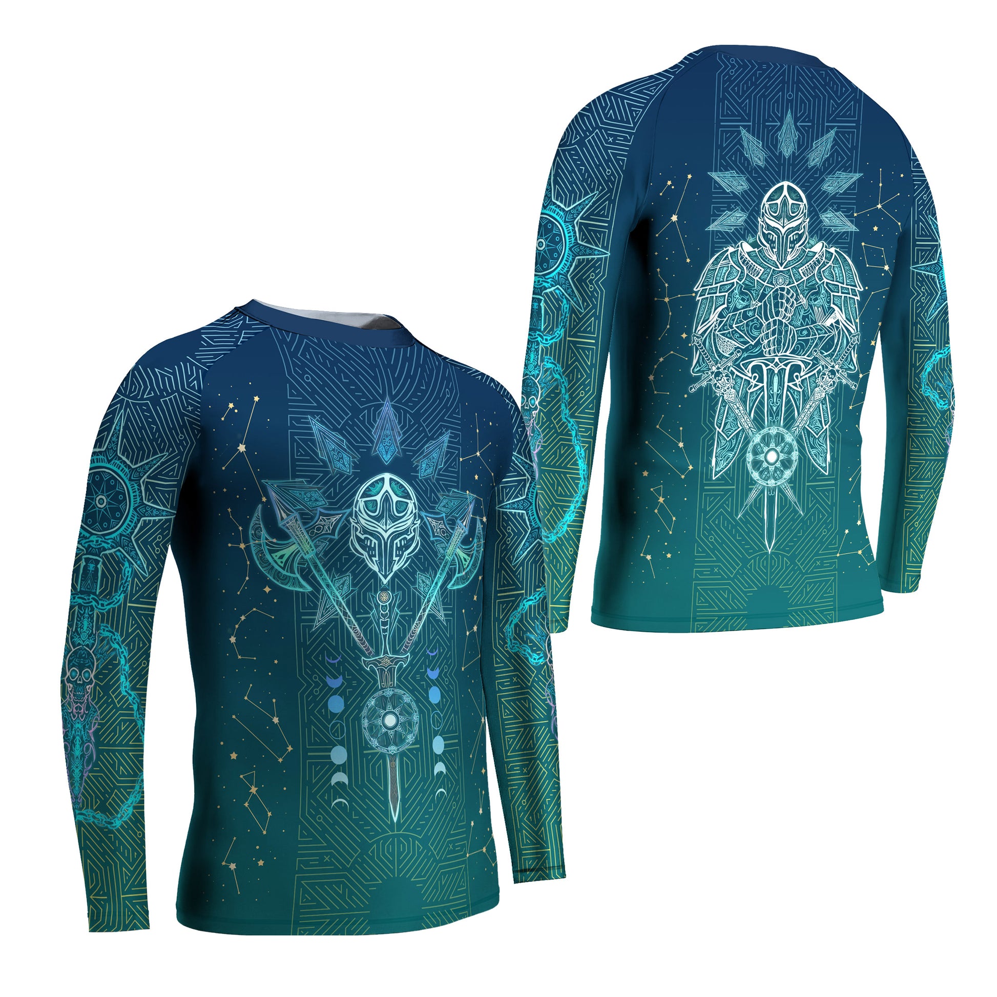 Celestial Warrior Armor Kids Rash Guard