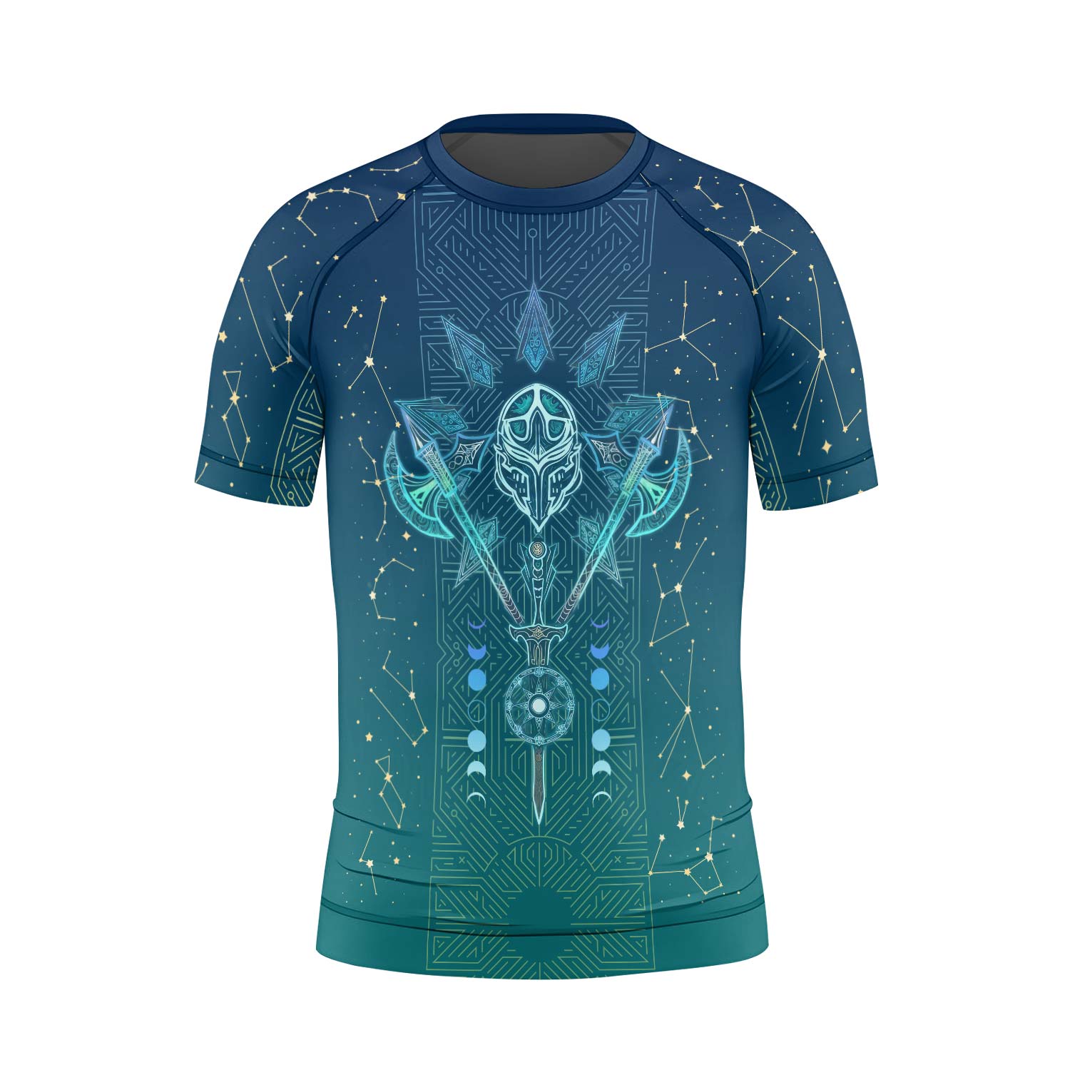 Celestial Warrior Armor Kids Rash Guard