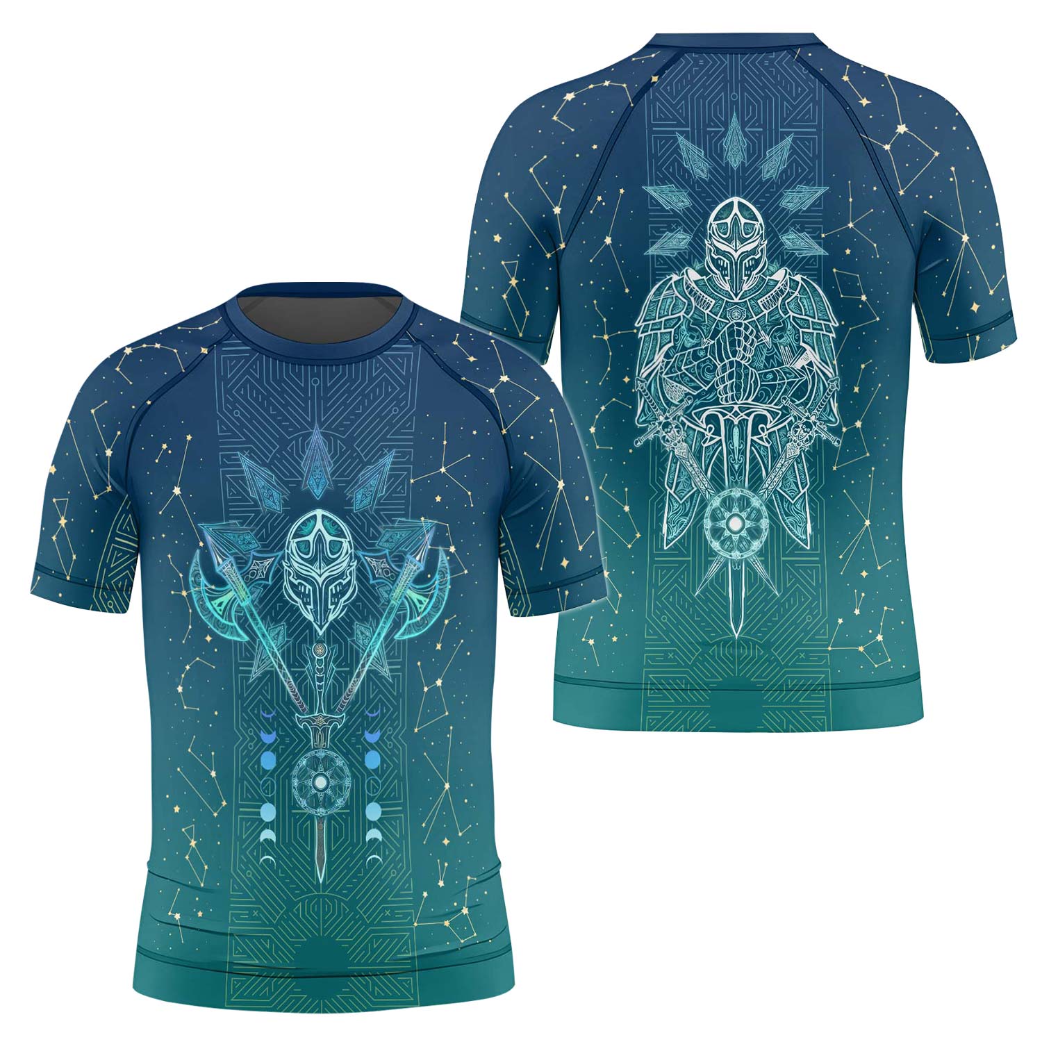 Celestial Warrior Armor Kids Rash Guard