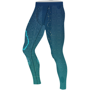 Celestial Warrior Armor Men's Compression Leggings