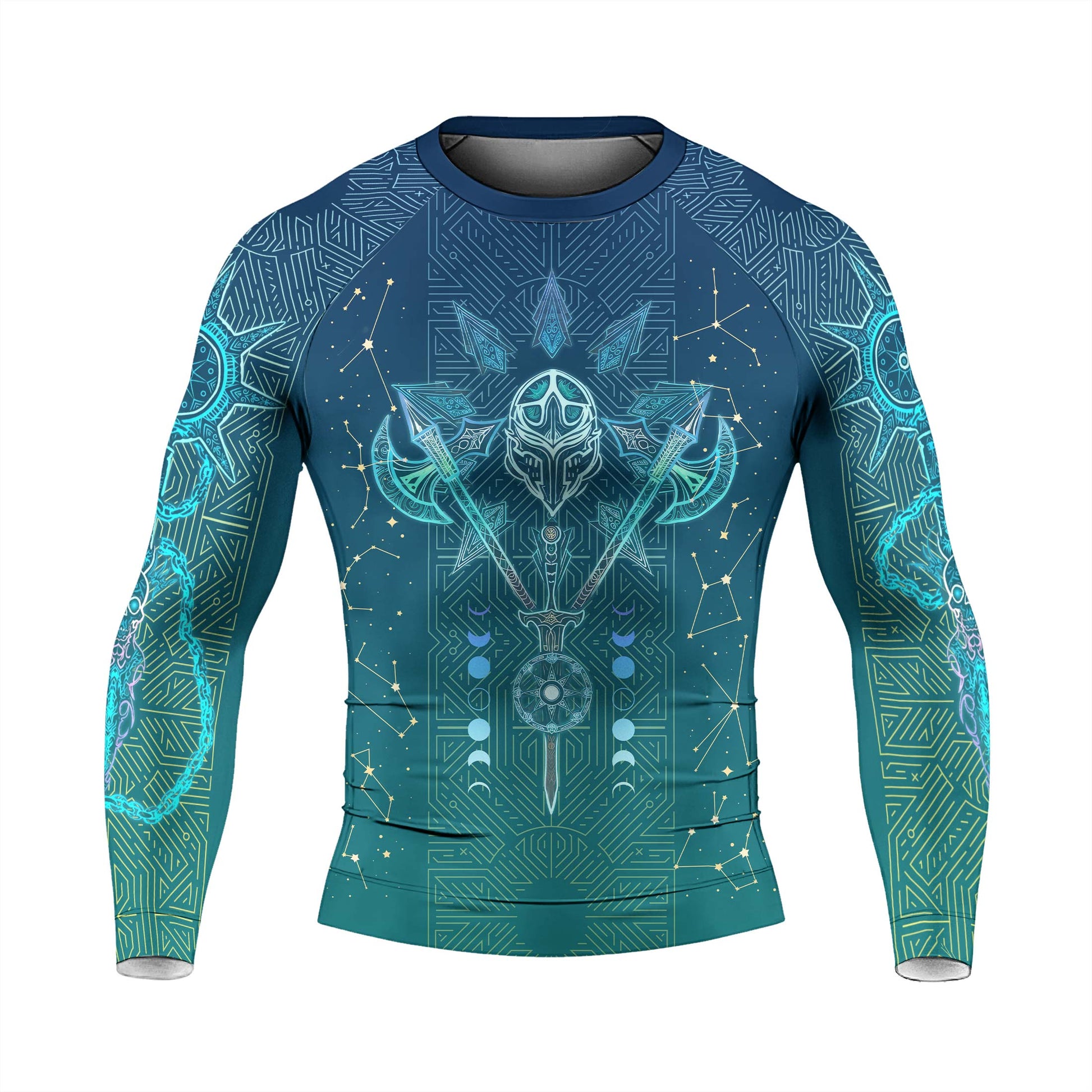 Celestial Warrior Armor Men's Long Sleeve Rash Guard