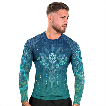 Celestial Warrior Armor Men's Long Sleeve Rash Guard
