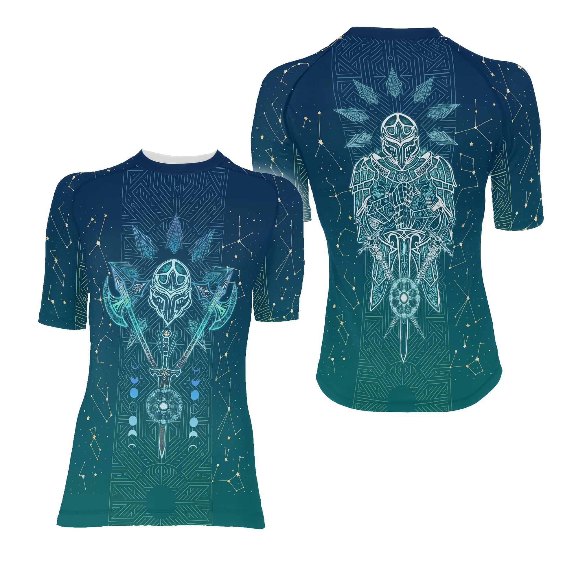Celestial Warrior Armor Women's Short Sleeve Rash Guard