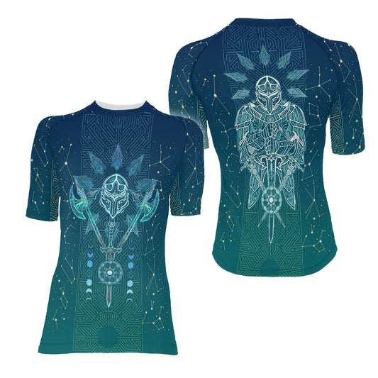Celestial Warrior Armor Women's Short Sleeve Rash Guard