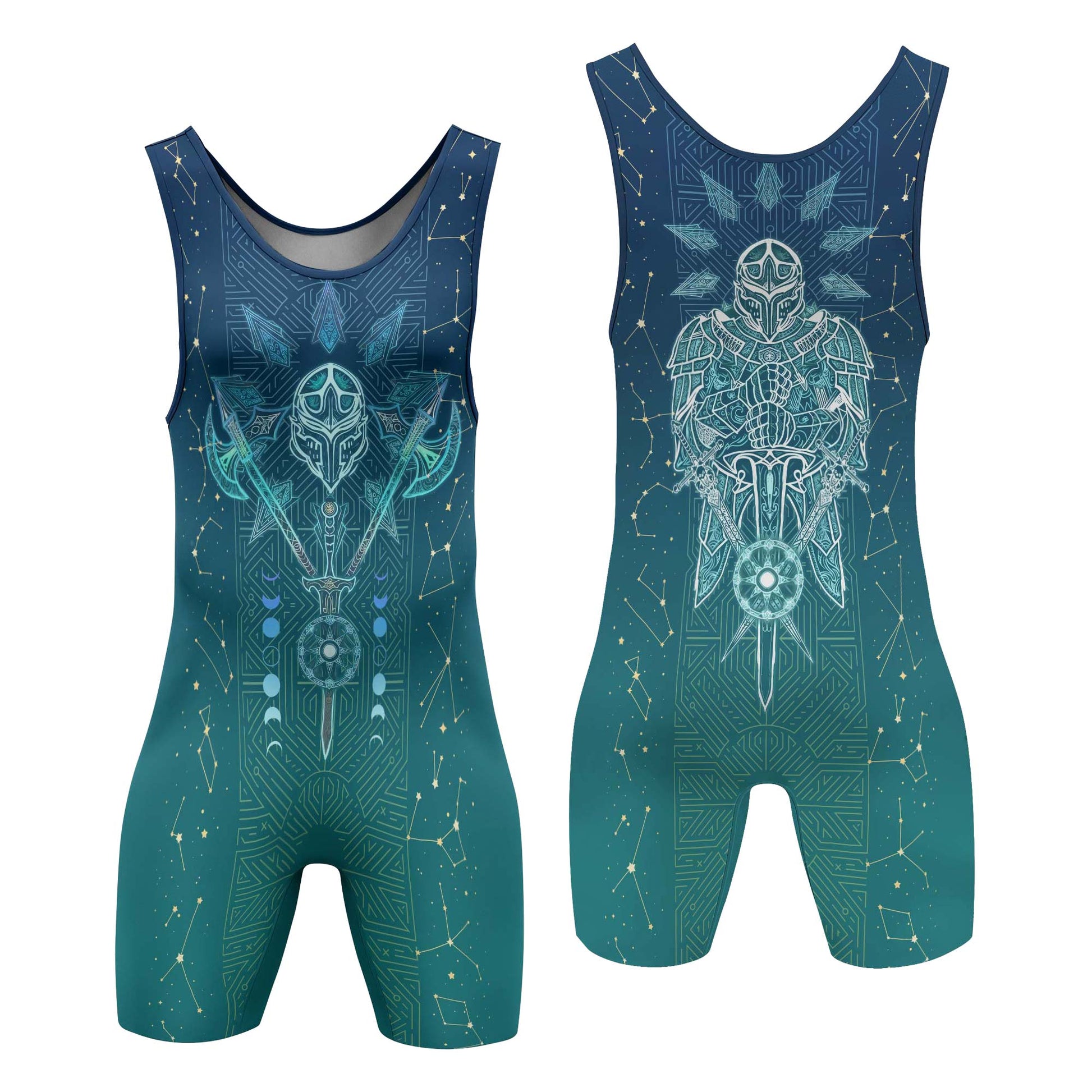 Celestial Warrior Armor Wrestling Singlets