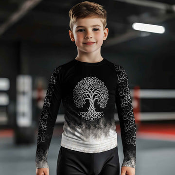 Celtic Tree of Life Kids Rash Guard