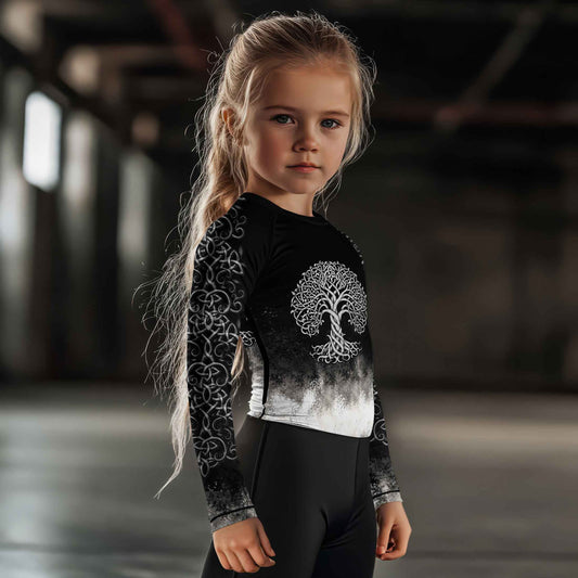Celtic Tree of Life Kids Rash Guard