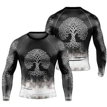 Celtic Tree of Life Men's Long Sleeve Rash Guard