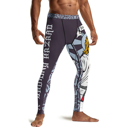 Choking Hazard Men's Compression Leggings - BattleFitGear