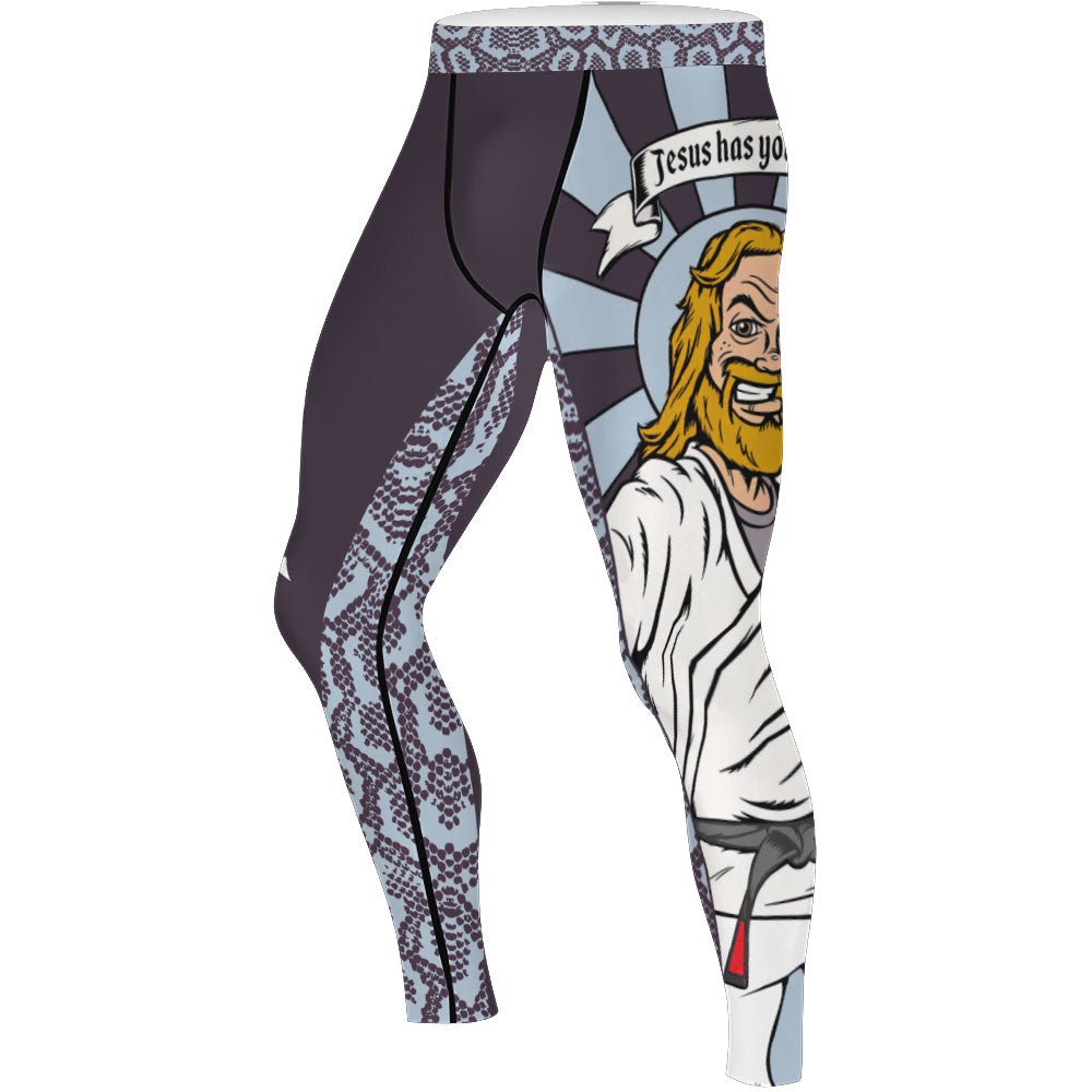 Choking Hazard Men's Compression Leggings - BattleFitGear