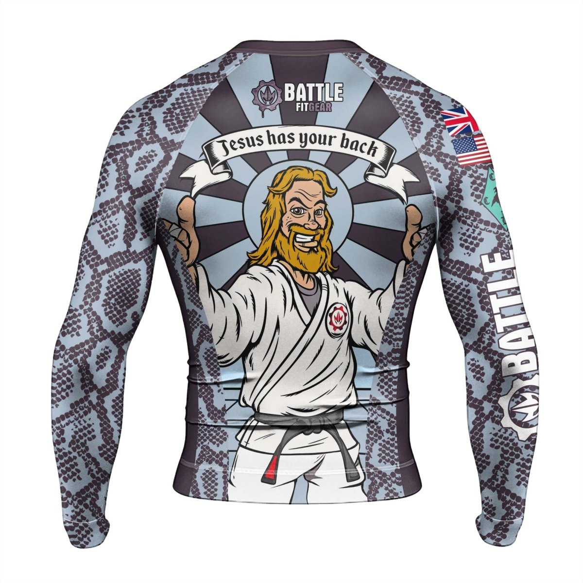 Choking Hazard Men's Long Sleeve Rash Guard - BattleFitGear