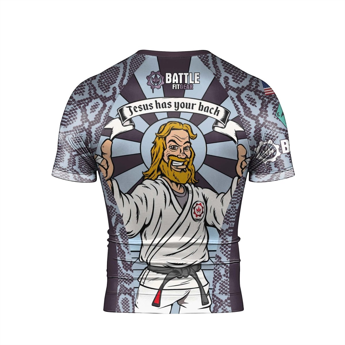 Choking Hazard Men's Short Sleeve Rash Guard - BattleFitGear