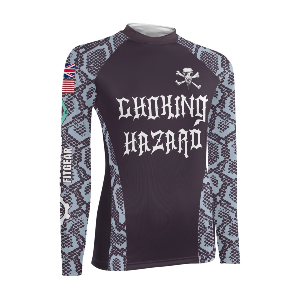 Choking Hazard Women's Long Sleeve Rash Guard - BattleFitGear