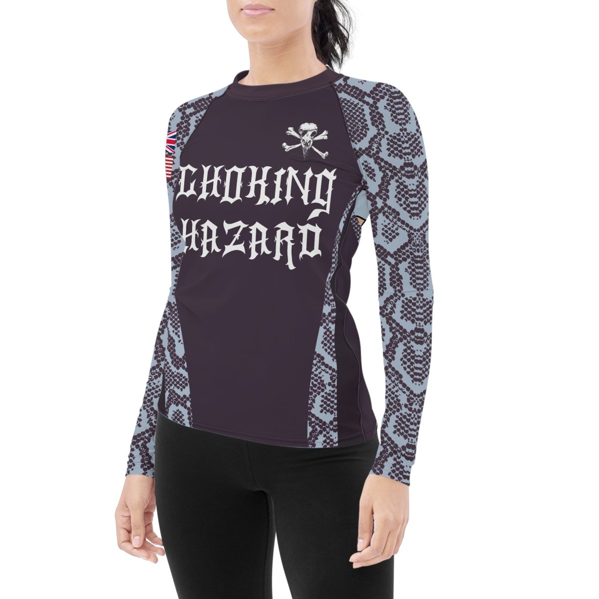 Choking Hazard Women's Long Sleeve Rash Guard - BattleFitGear