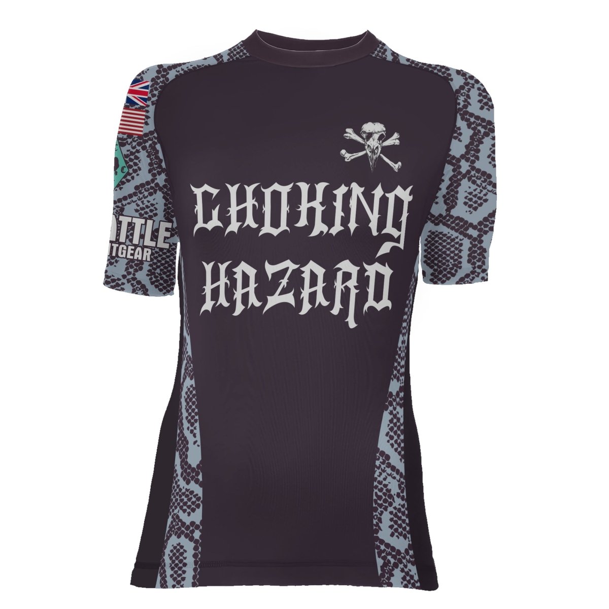 Choking Hazard Women's Short Sleeve Rash Guard - BattleFitGear