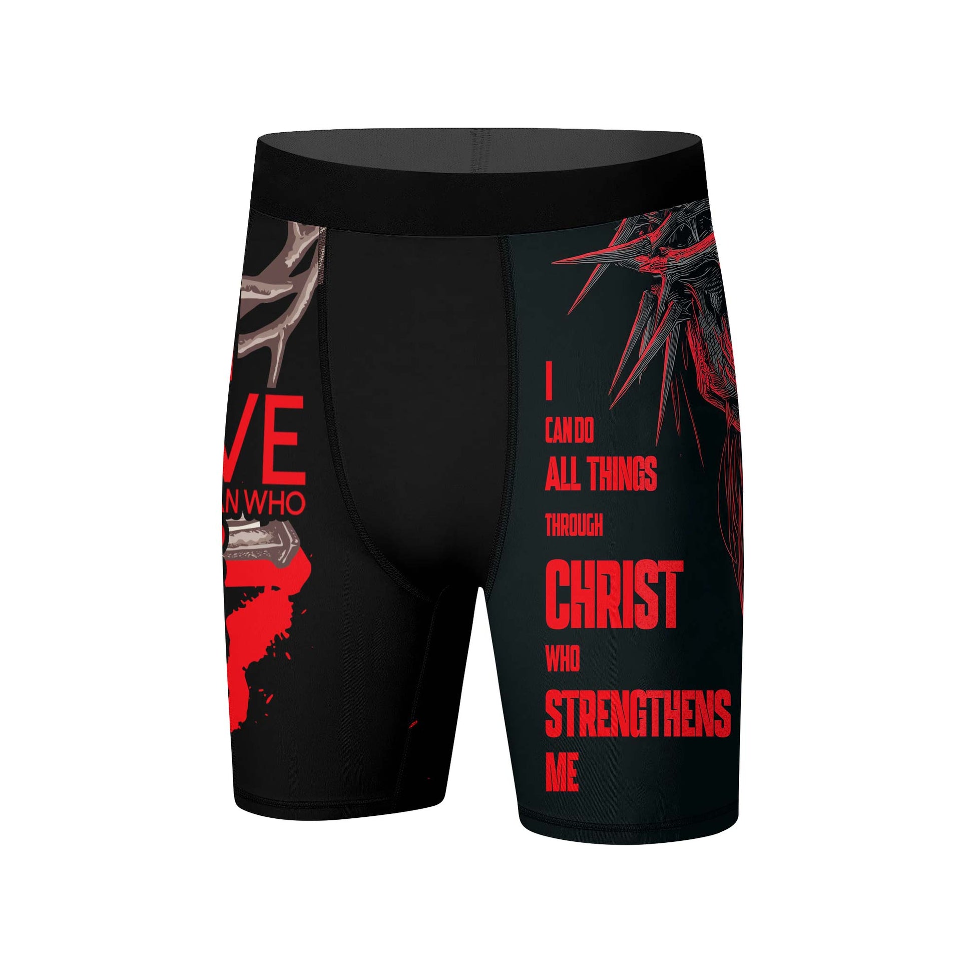Christ Fell in Love With Human Compression Shorts