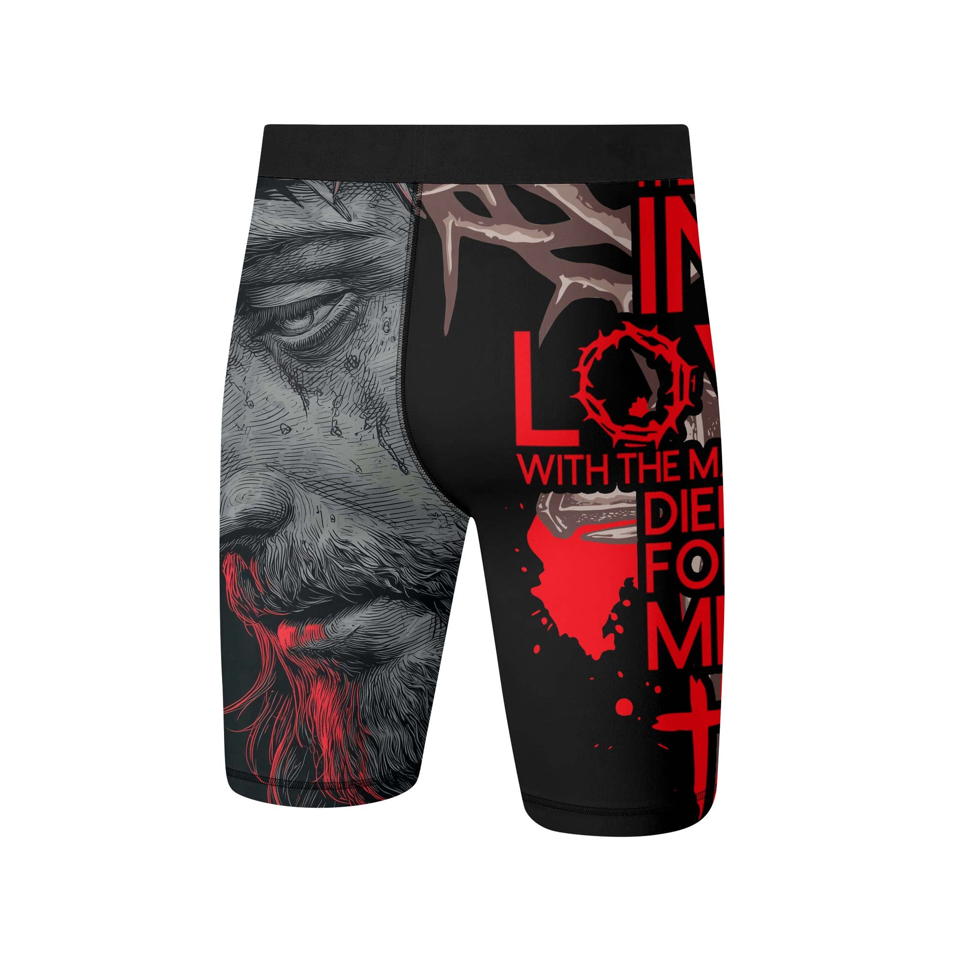 Christ Fell in Love With Human Compression Shorts