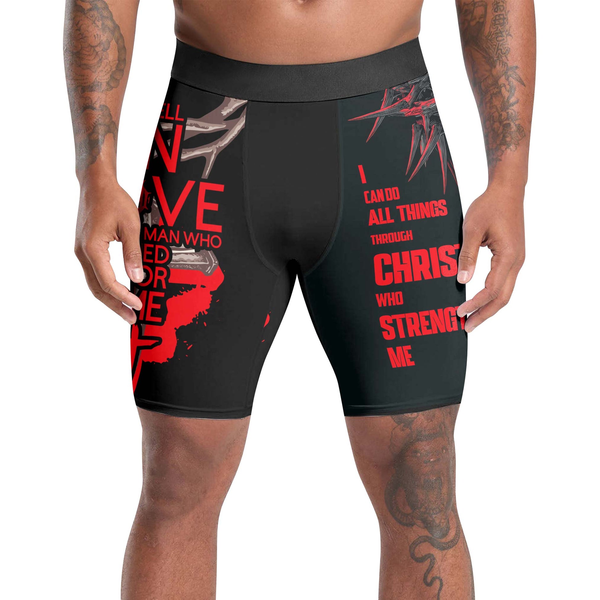 Christ Fell in Love With Human Compression Shorts