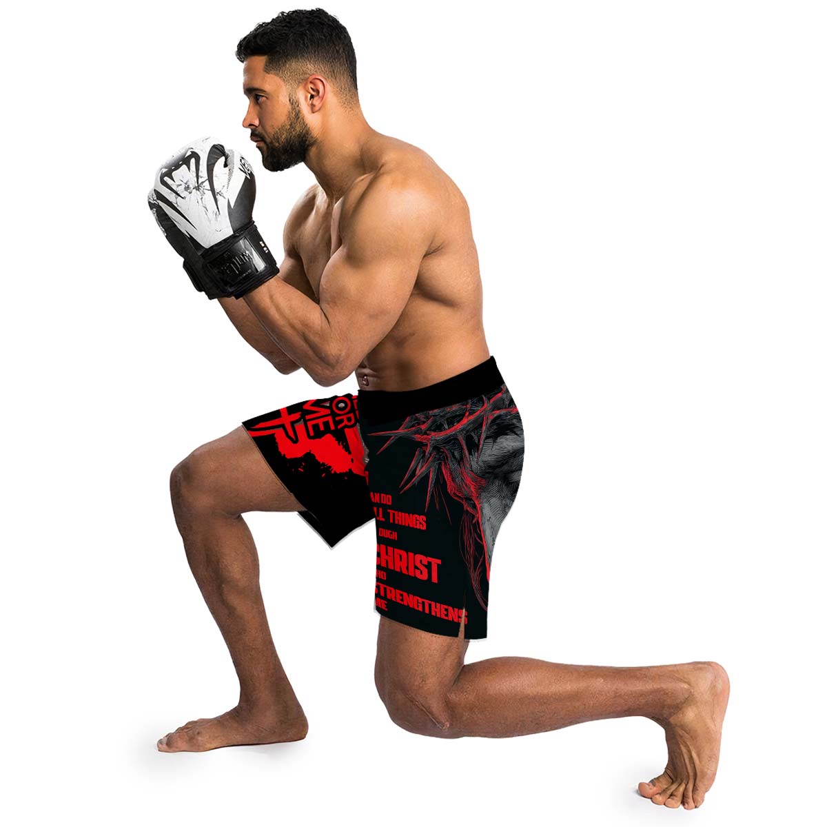 Christ Fell in Love With Human Fight Shorts