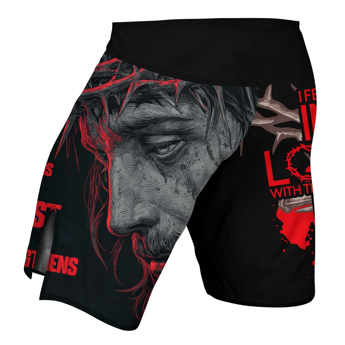 Christ Fell in Love With Human Fight Shorts