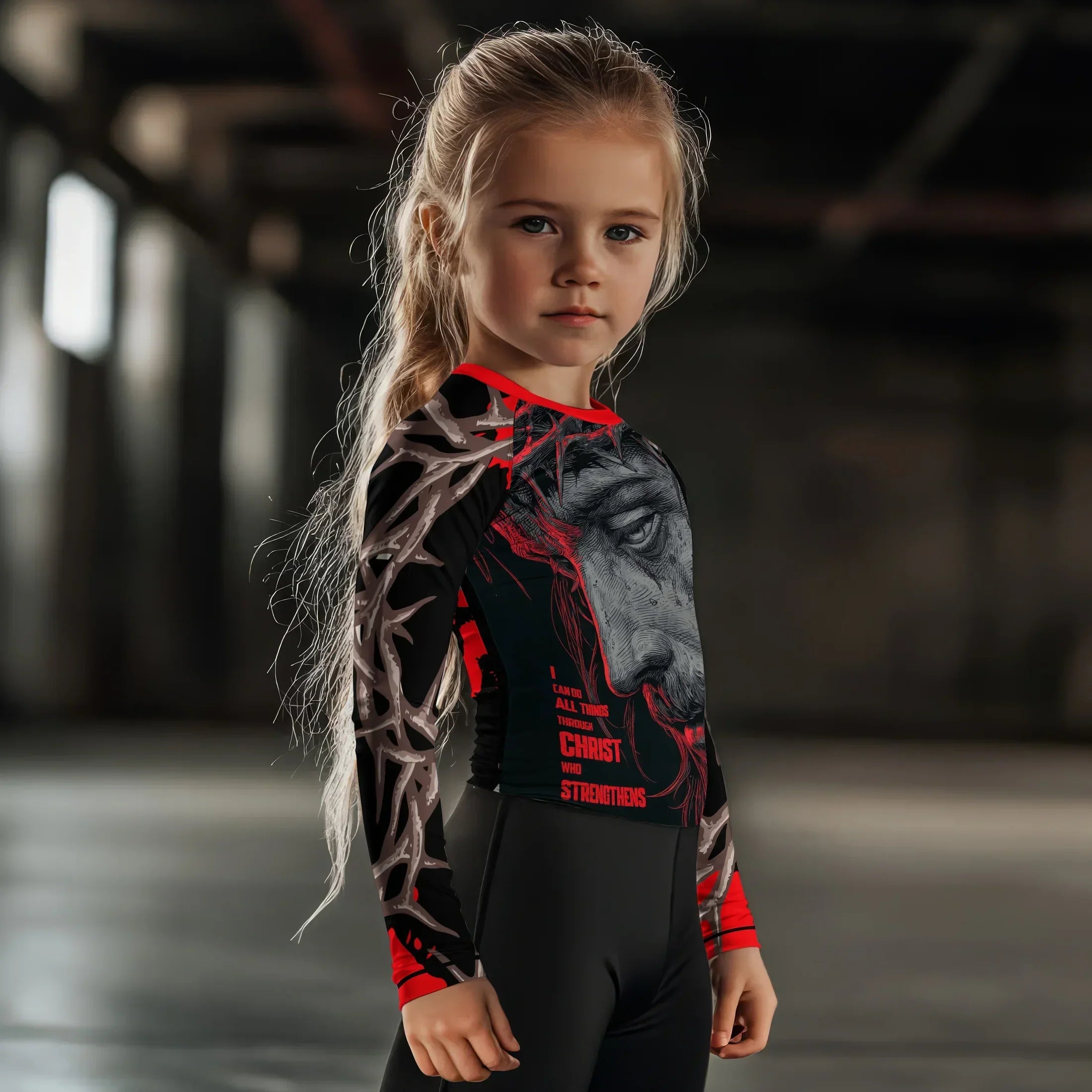 Christ Fell in Love With Human Kids Rash Guard | Athletic Youth ...