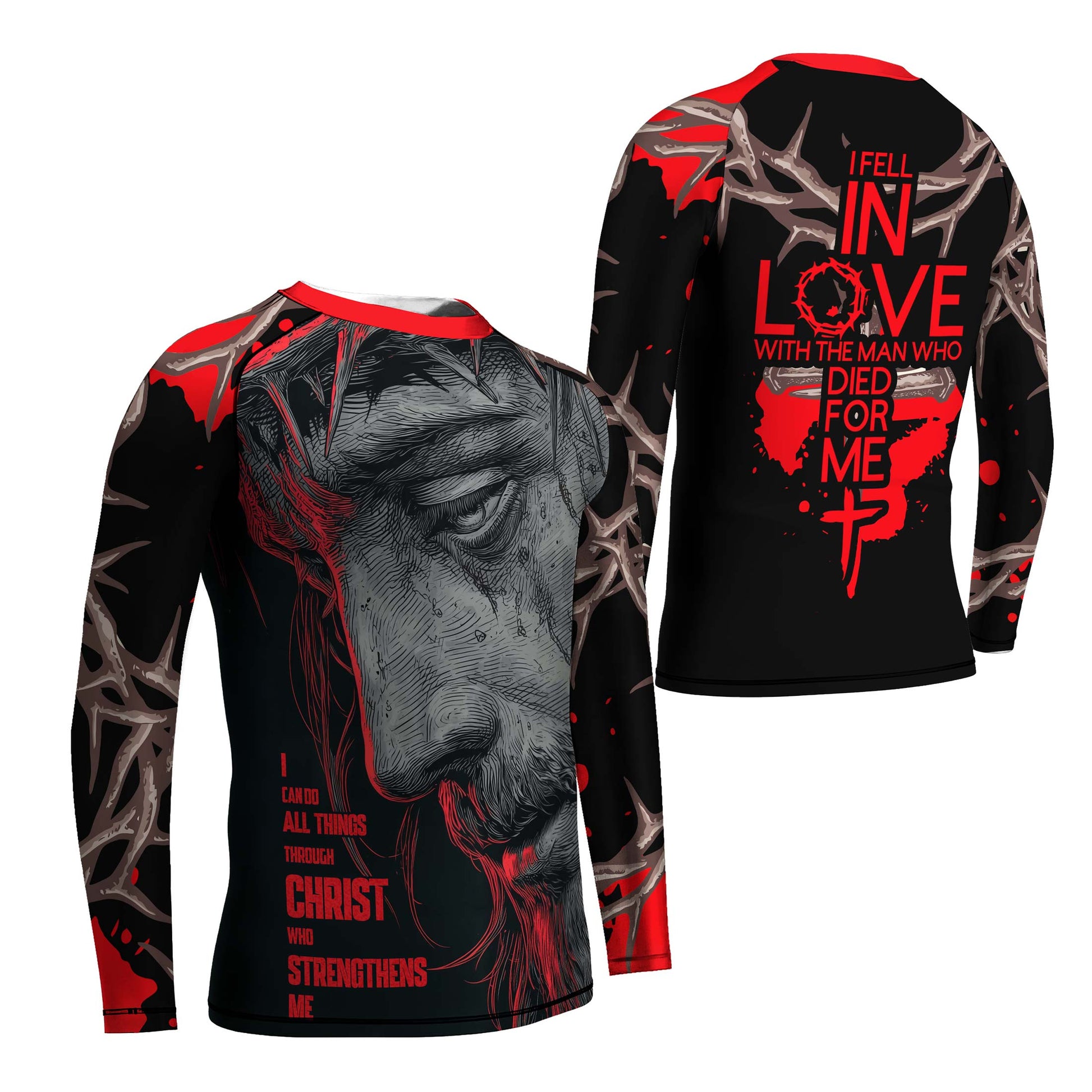 Christ Fell in Love With Human Kids Rash Guard