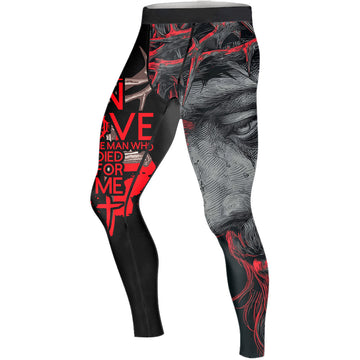Christ Fell in Love With Human Men's Compression Leggings