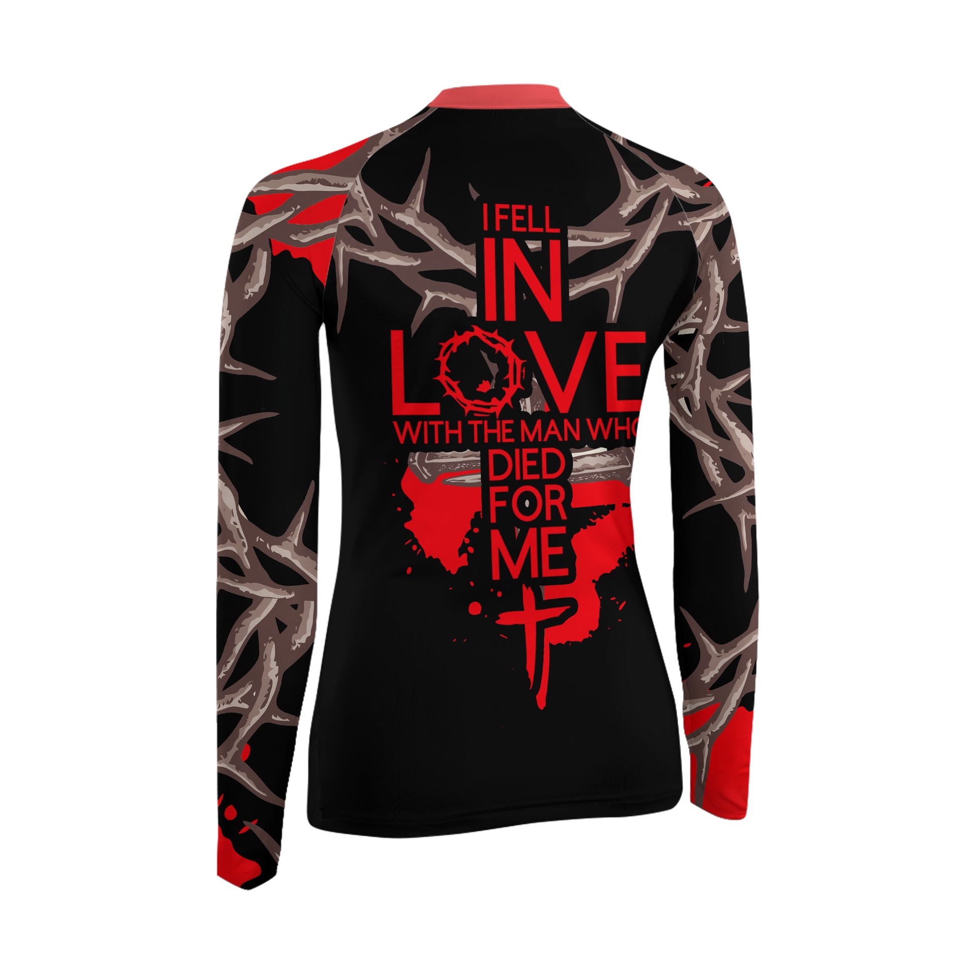 Christ Fell in Love With Human Women's Long Sleeve Rash Guard