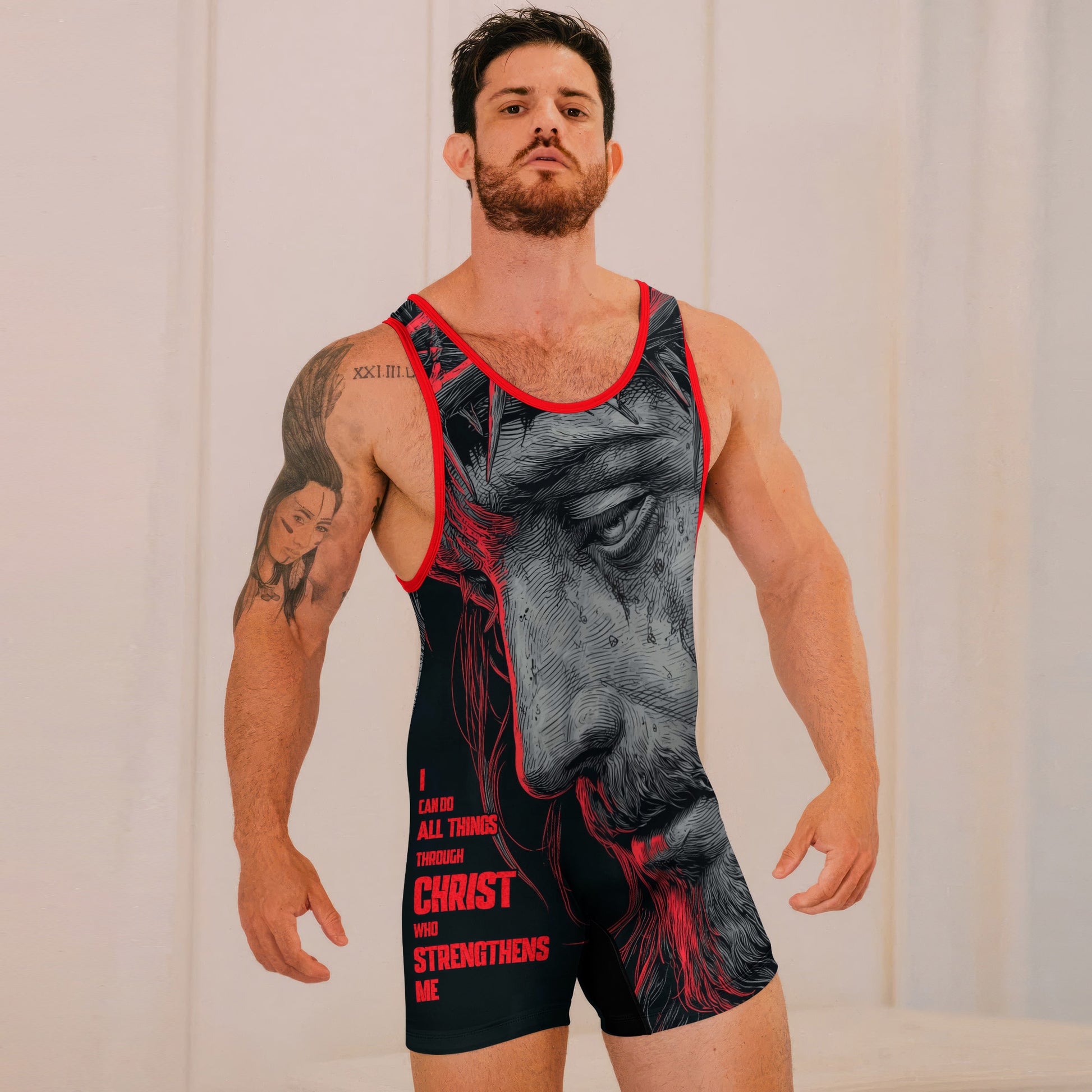 Christ Fell in Love With Human Wrestling Singlets