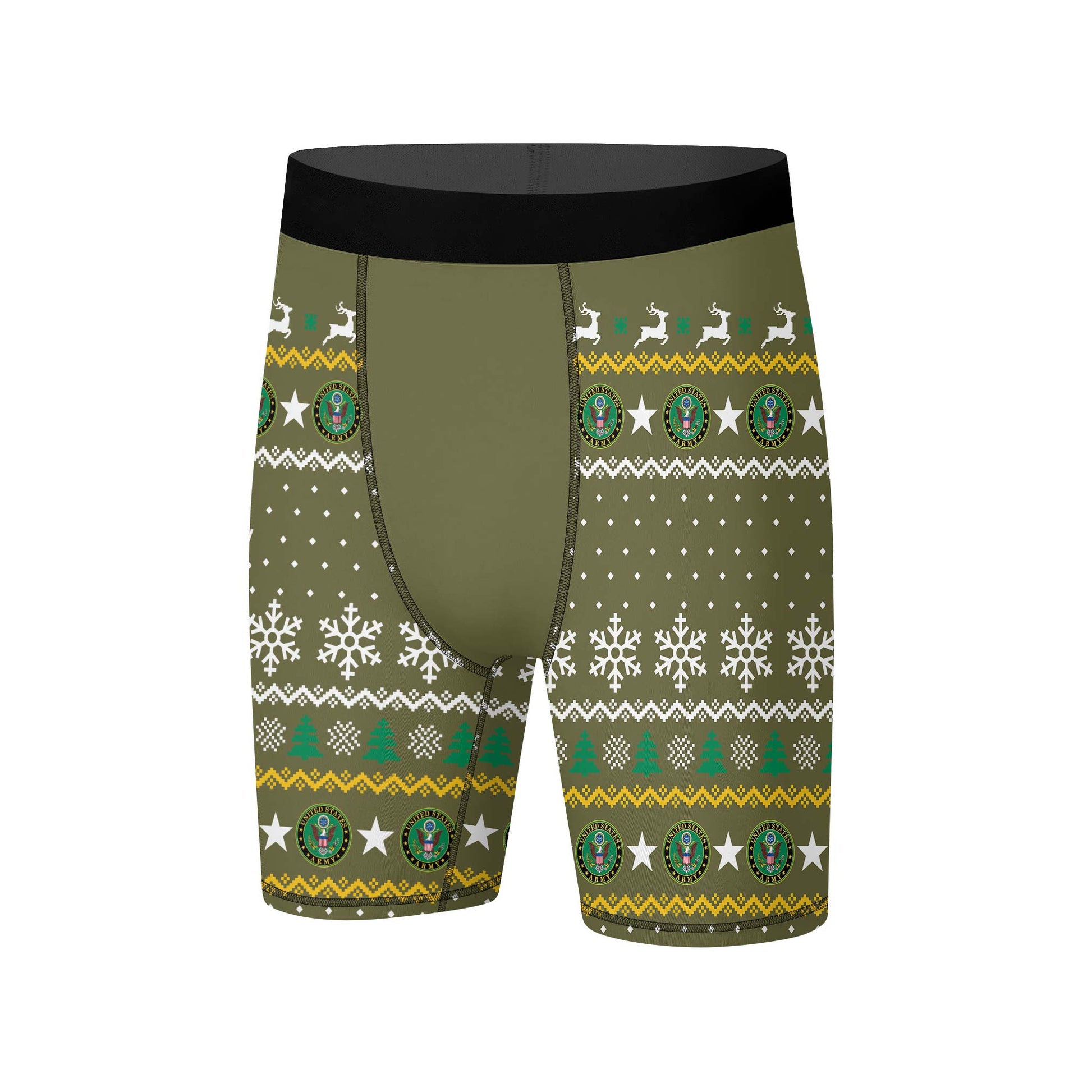 Christmas Army Compression Shorts
